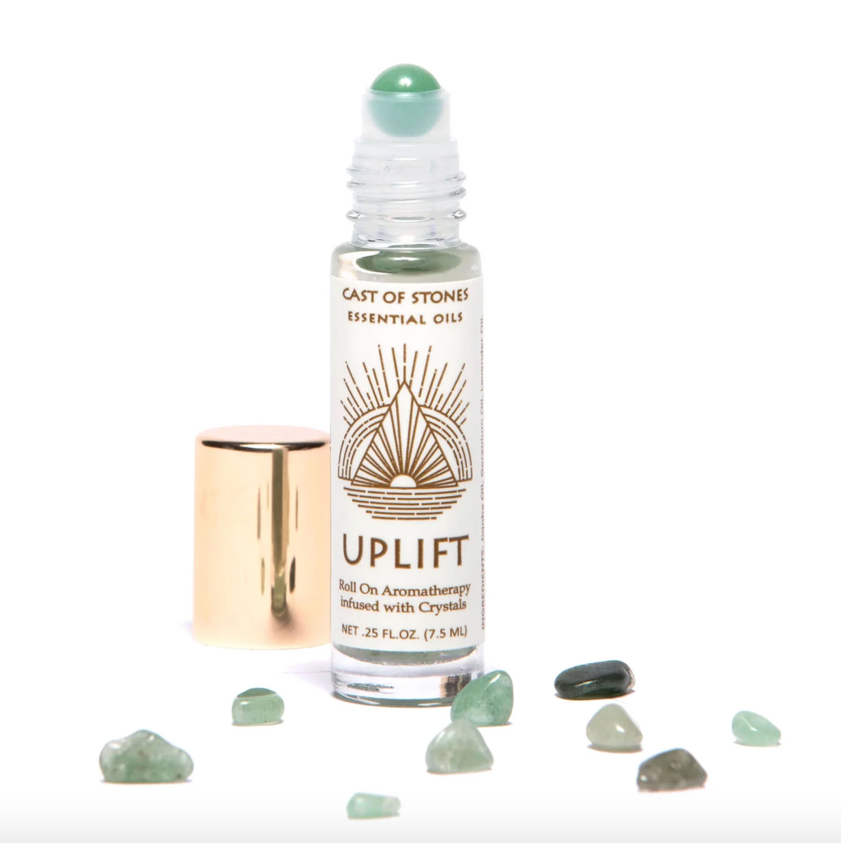 Essential Oil Roll-On with Crystals