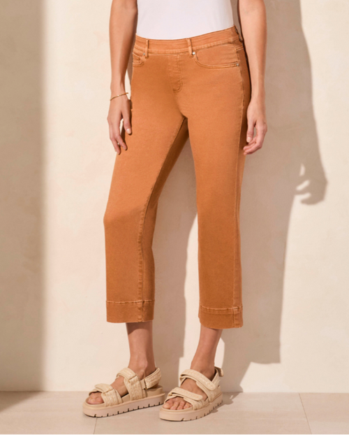 Pull-on Kick Flare Capri