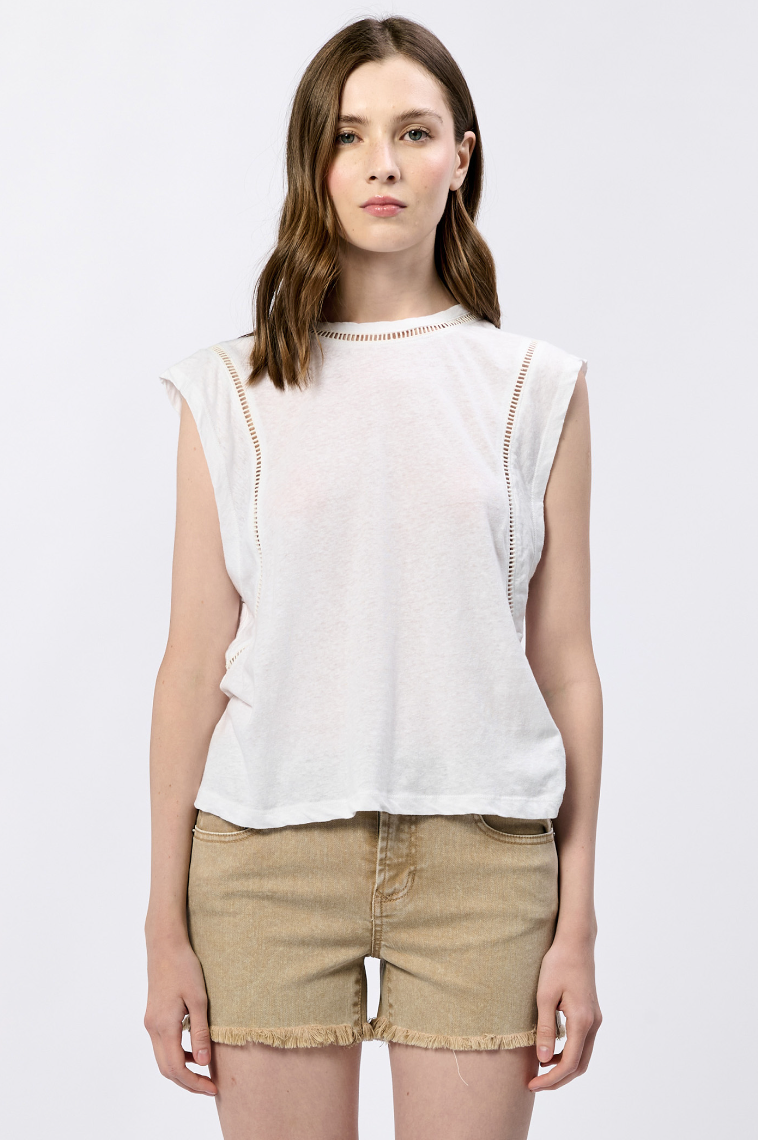 Majorelle Cap Sleeve Tank