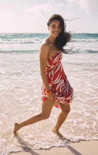 Z Supply Elodi Palm Floral Midi Dress