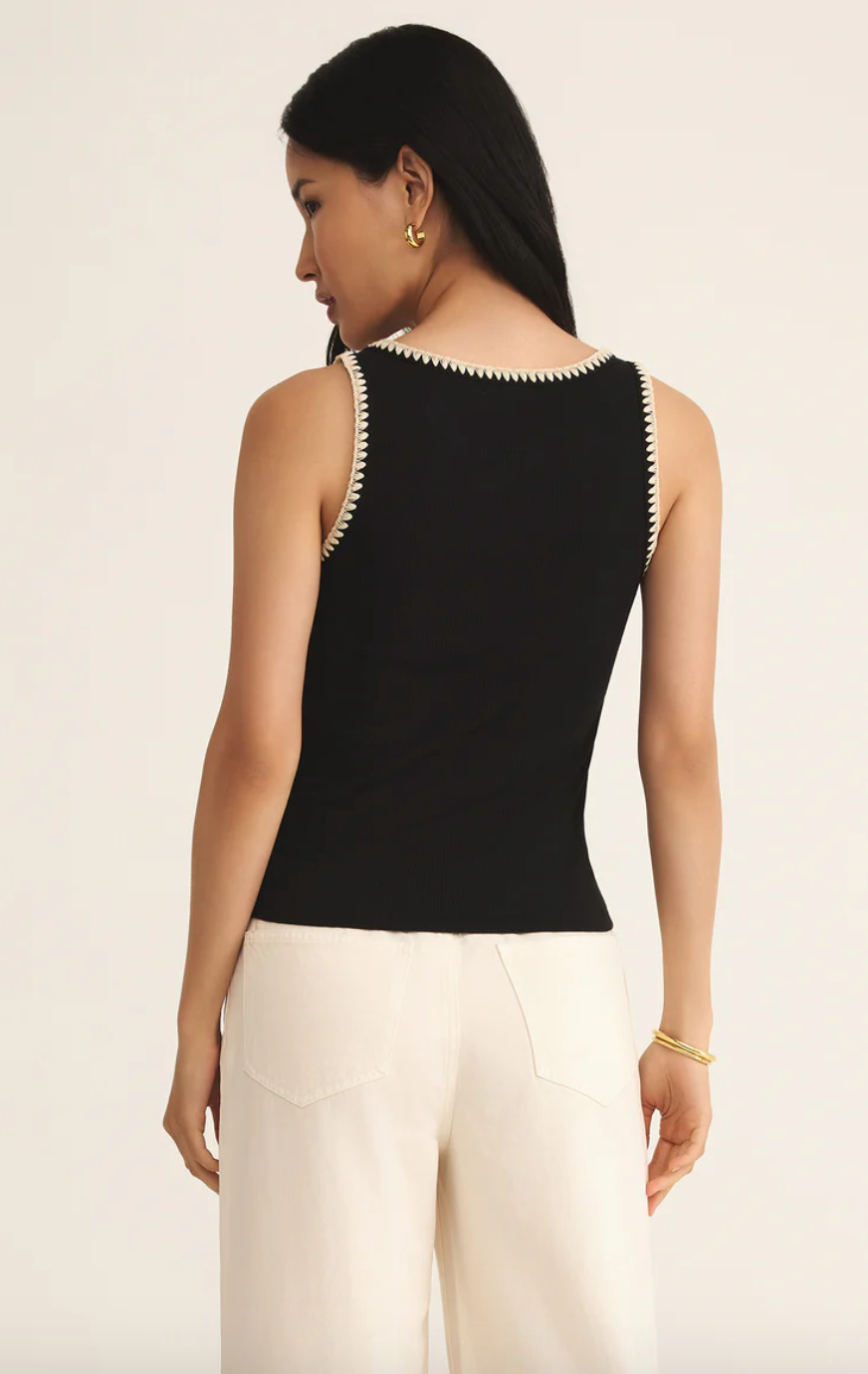 Z Supply Jaidynn Whipstitch Rib Tank
