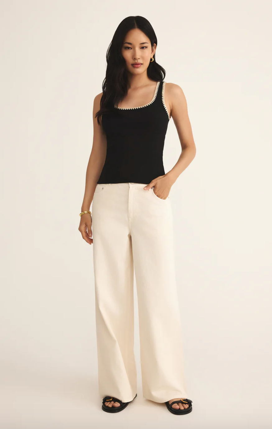 Z Supply Jaidynn Whipstitch Rib Tank