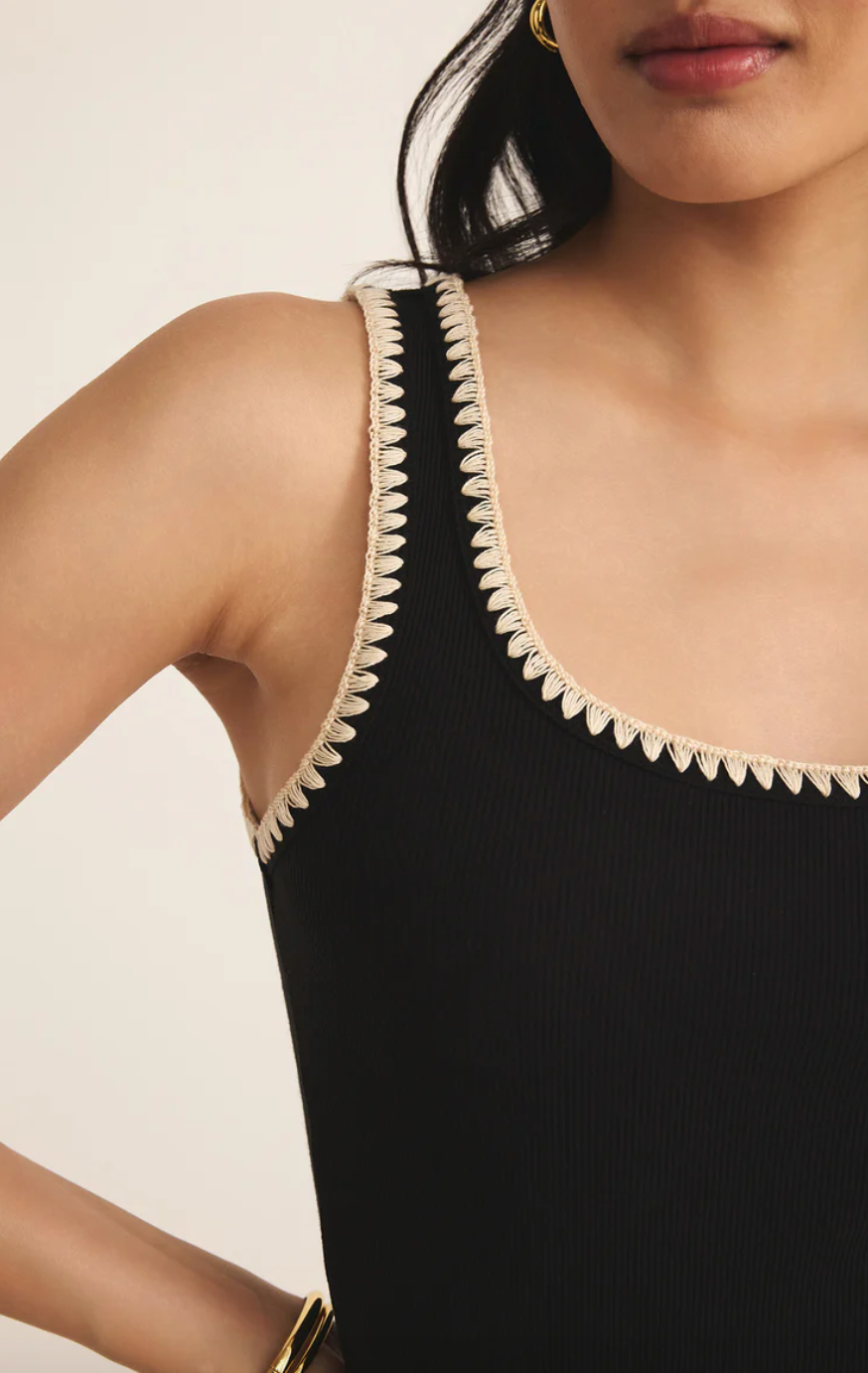 Z Supply Jaidynn Whipstitch Rib Tank