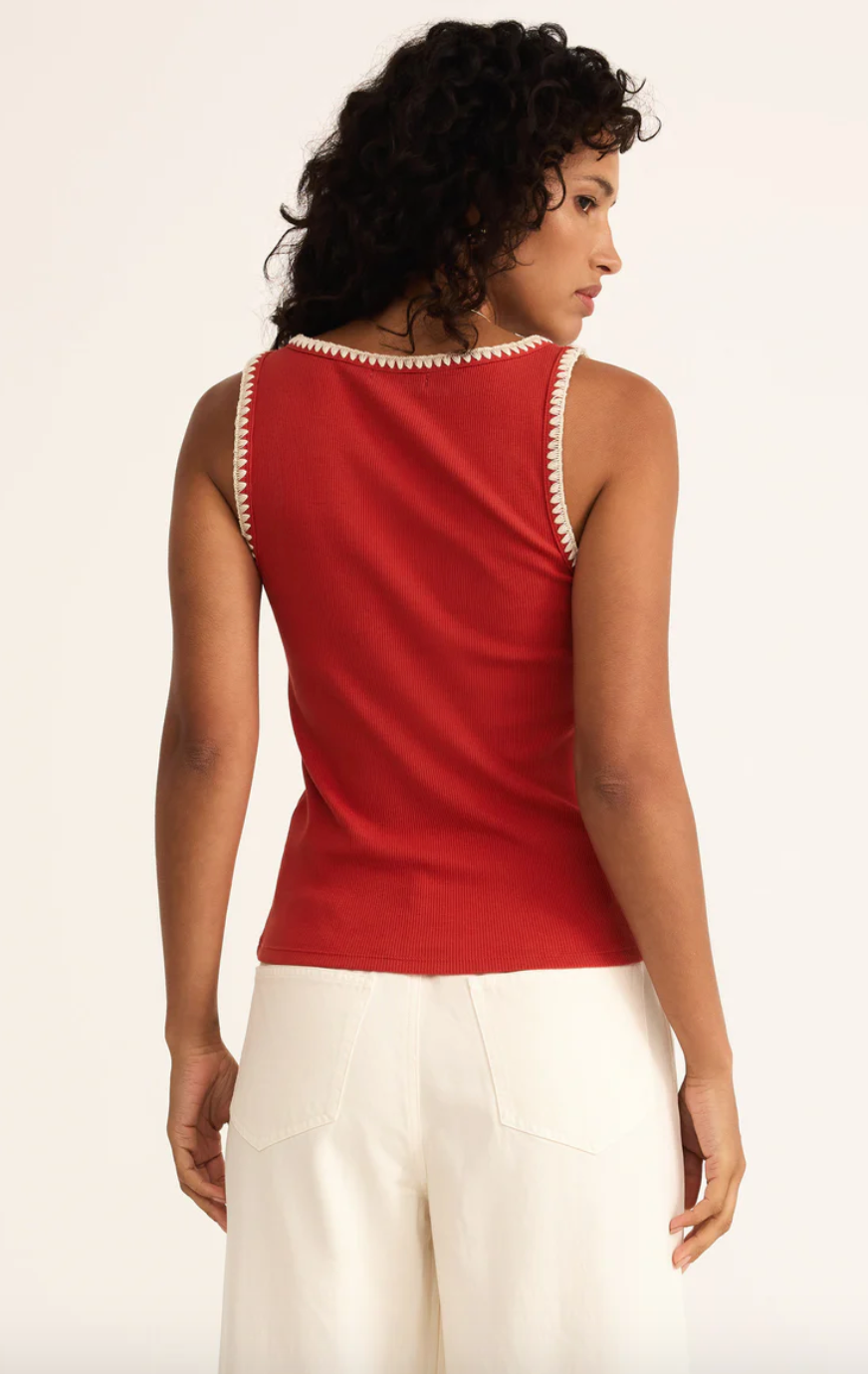 Z Supply Jaidynn Whipstitch Rib Tank