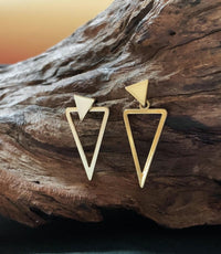 Geo Triangle Earrings