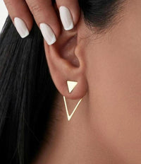 Geo Triangle Earrings