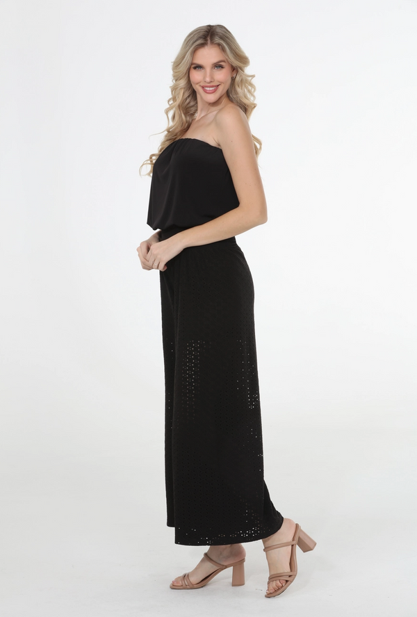Strapless Eyelet Jumpsuit