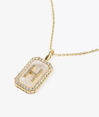 MM Double Sided Initial Tag Necklace