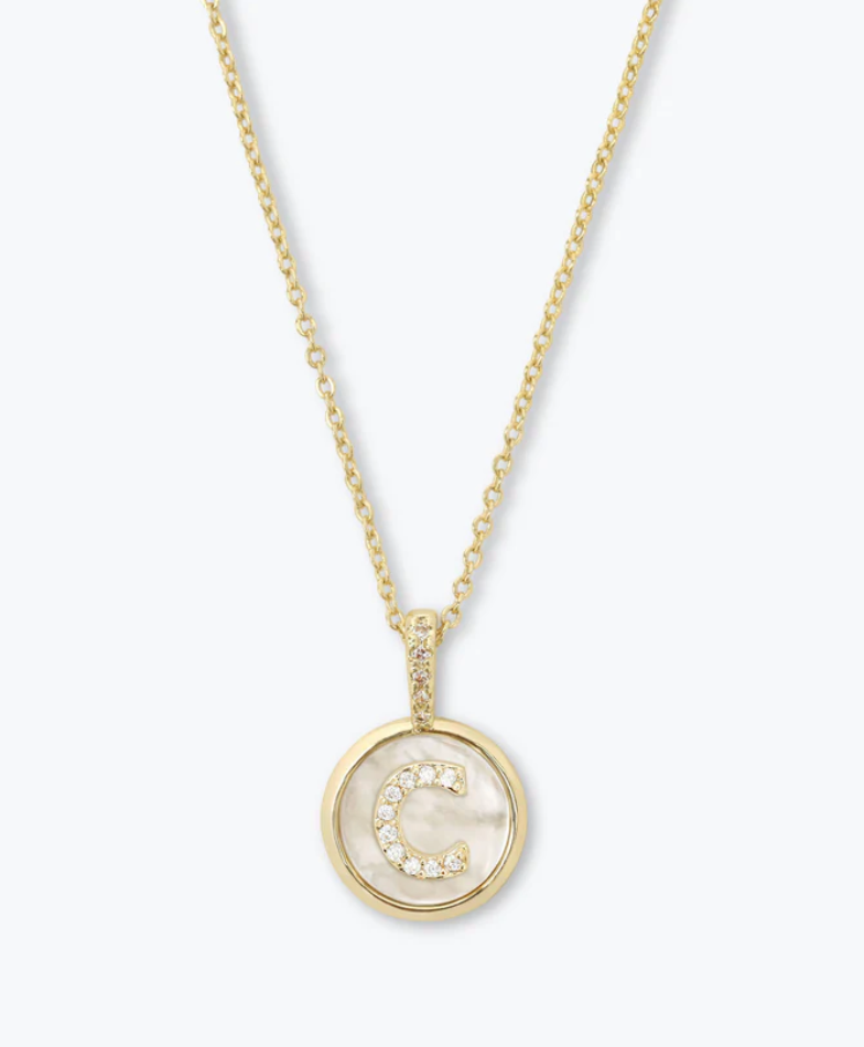Baby Love Letter Initial Necklace