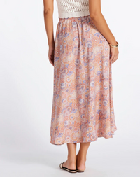 Summer Printed Skirt w/Belt