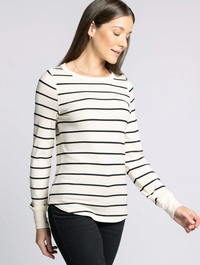 Stacy Long Sleeve Stripe Top