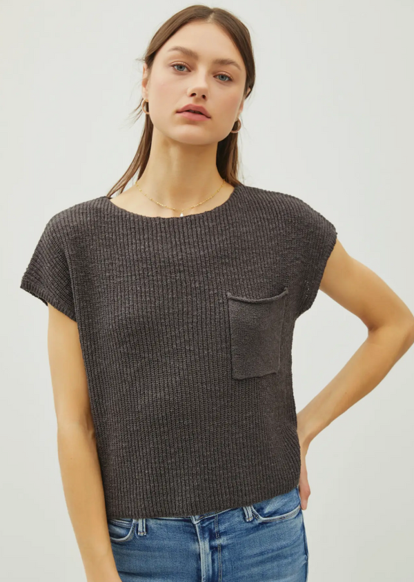 Dolman Cap Sleeve w/Pocket