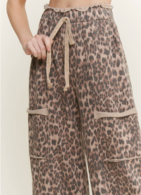 Leopard Wide Leg Sweats