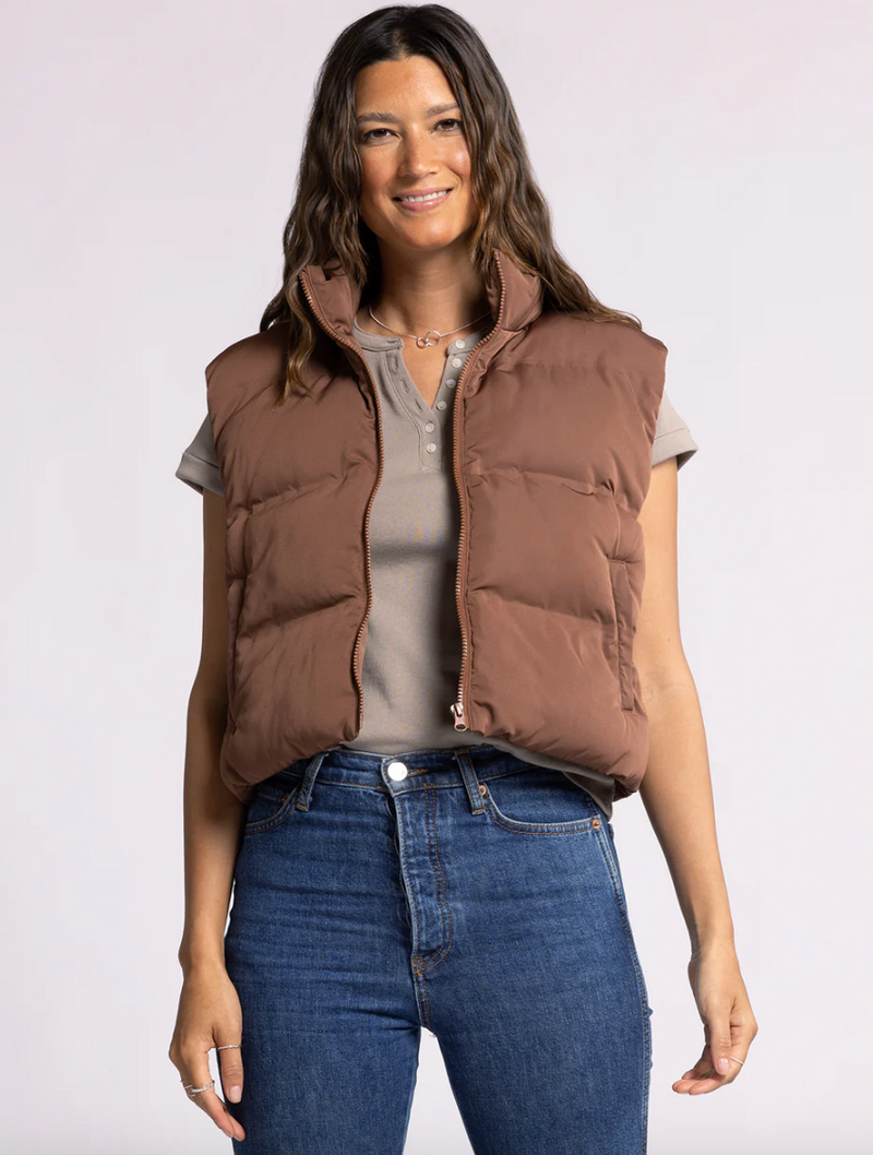 Issey Cropped Puffer Vest