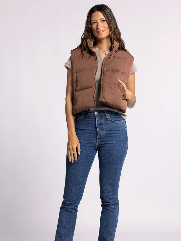 Issey Cropped Puffer Vest