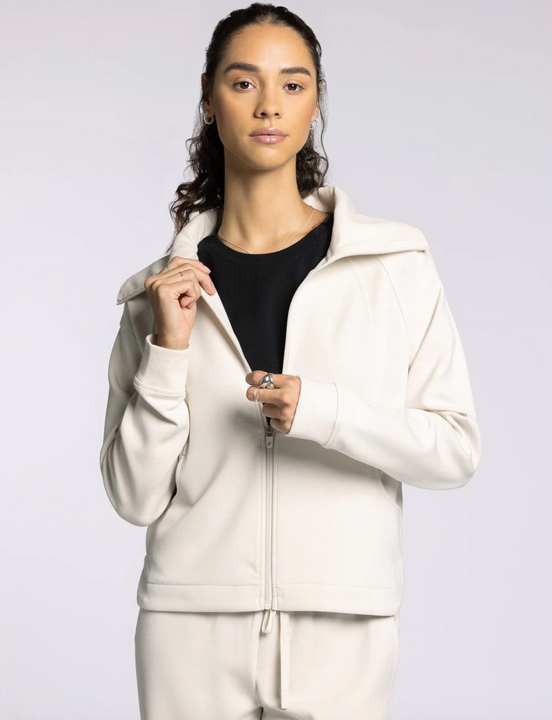 Doris Zip up Jacket-Cream
