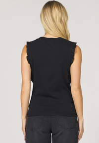 Micro Ruffle Trim Tank