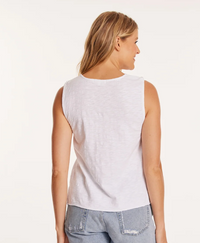 Ruffle Neckline Tank