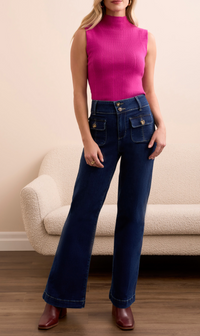 Tribal Brooke Trouser Palazzo w/Front Pockets
