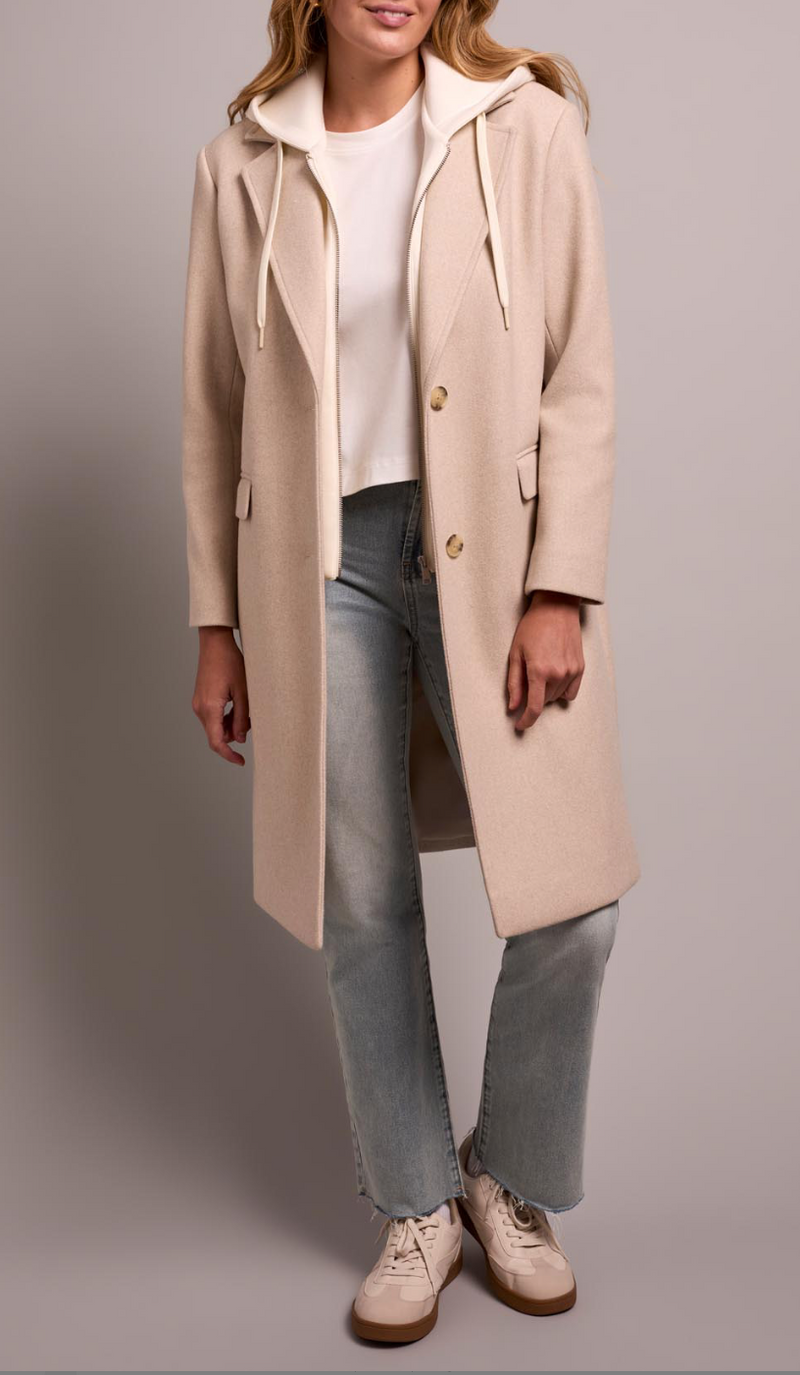 Tribal Trench Coat w/Fooler Hoodie
