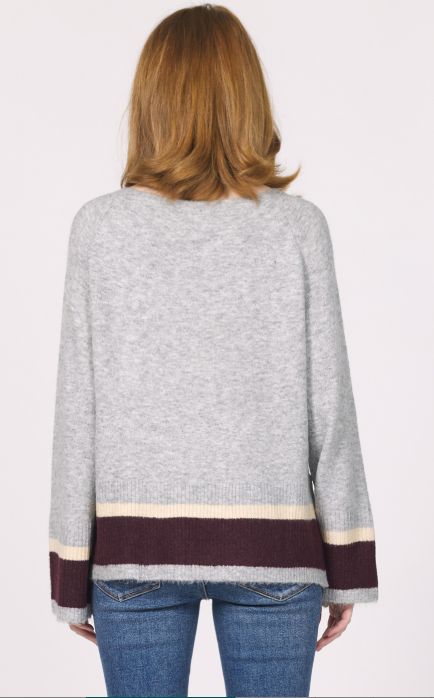 Long Sleeve Stripe Sweater