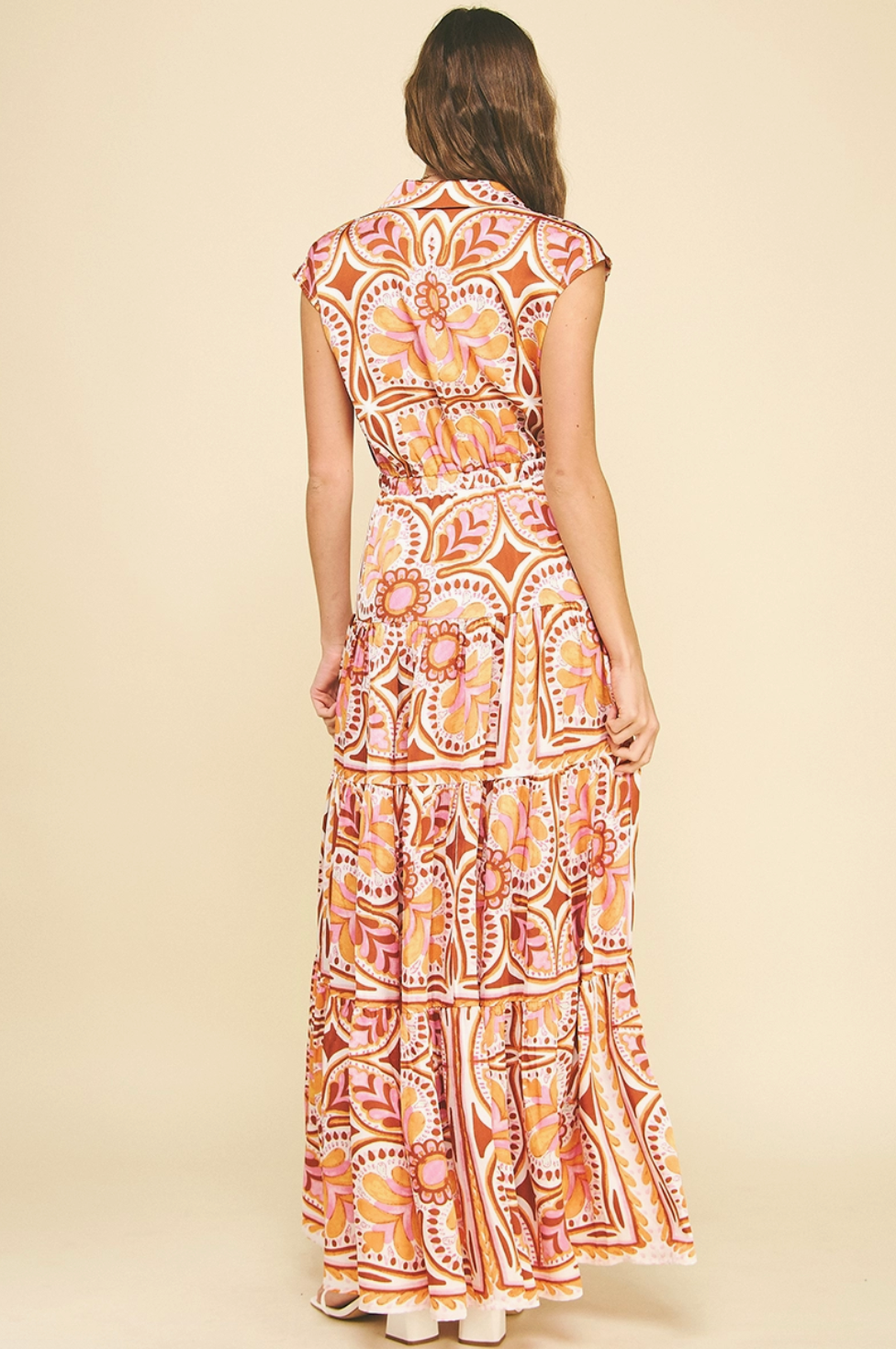 Tiered Floral Maxi Dress