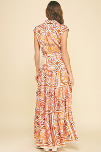 Tiered Floral Maxi Dress
