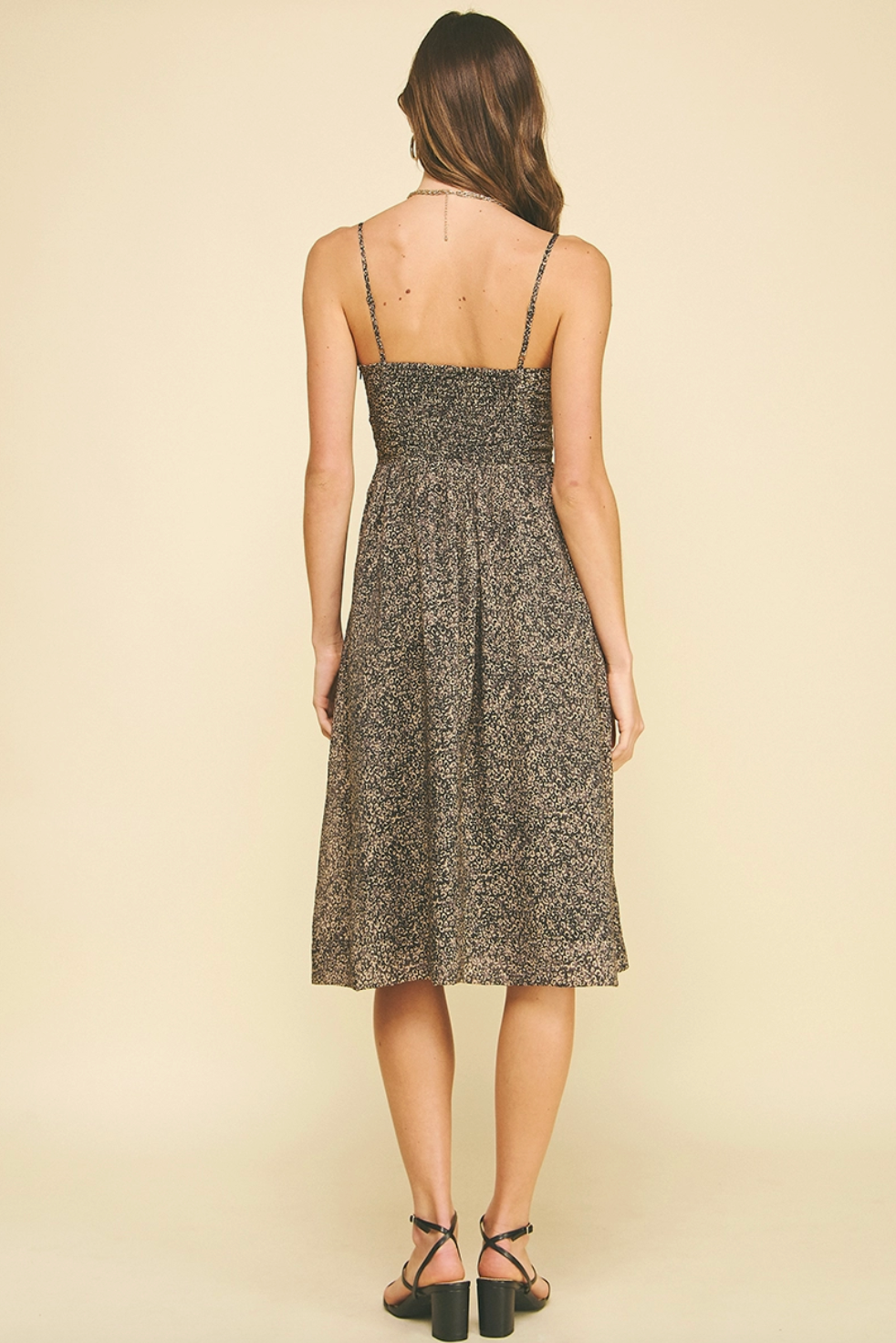 Leopard Print Midi Dress