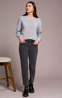 Tribal Audrey Hugging Straight Crop Jeans