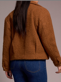 Tribal Button Front Boucle Jacket