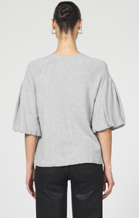 Puff Sleeve Crew Neck Top