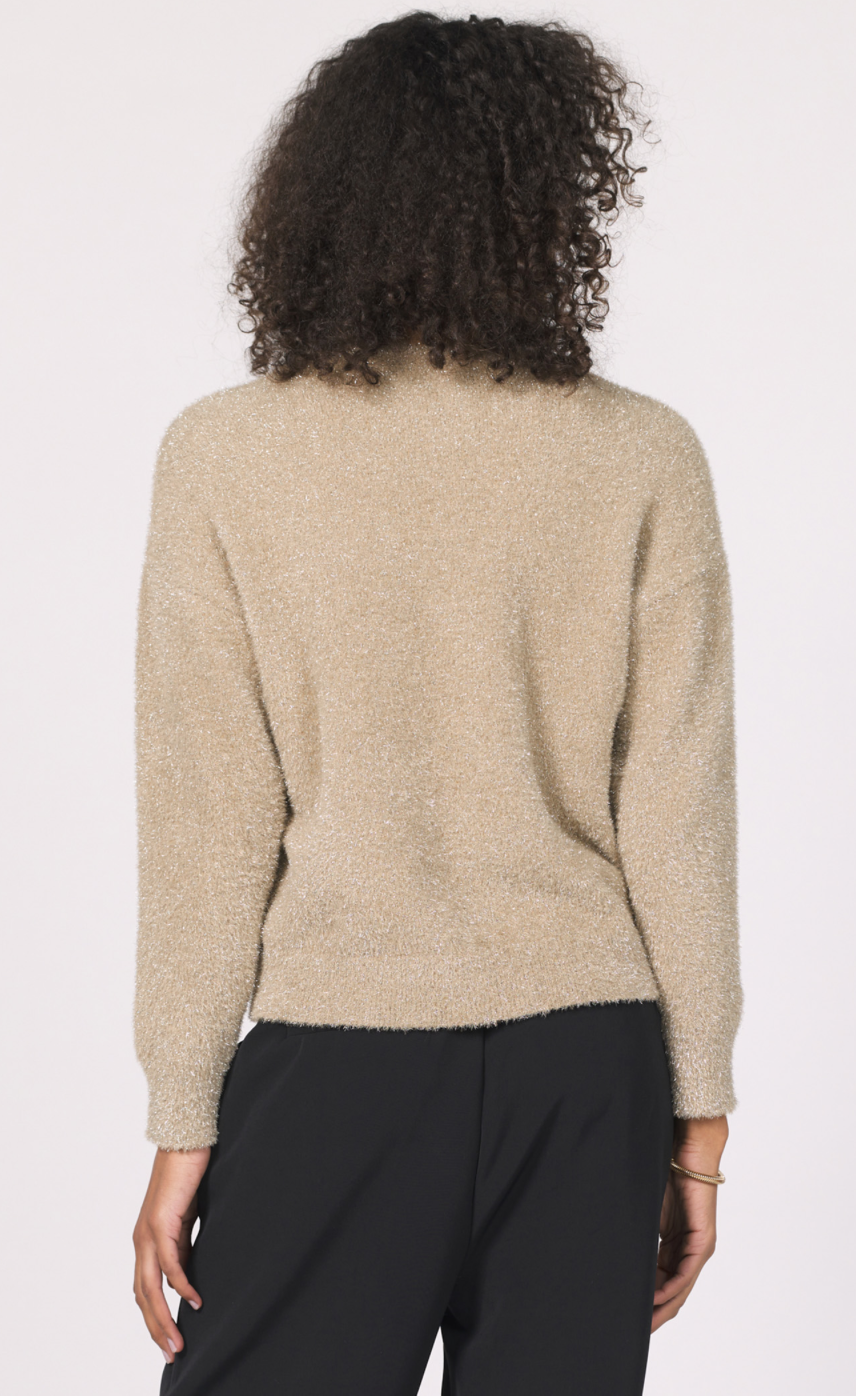 Another Love Jaylani Drop Shoulder Metallic Sweater