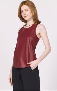Carmela Vegan Leather Tank