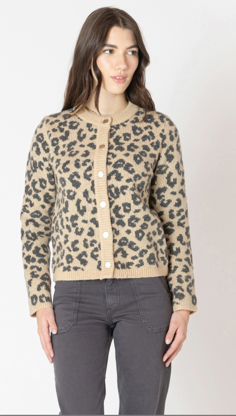 Dex Leopard Print Cardigan Leopard