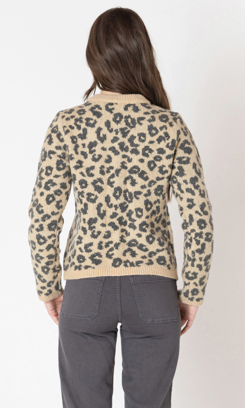 Dex Leopard Print Cardigan Leopard