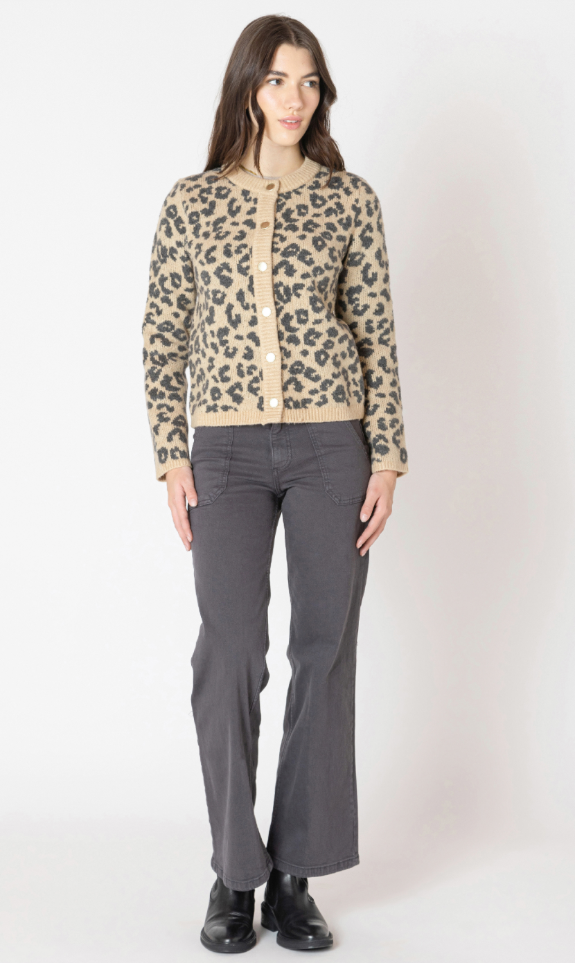 Dex Leopard Print Cardigan Leopard