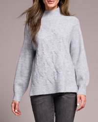 Tribal L/S Mock Neck Sweater