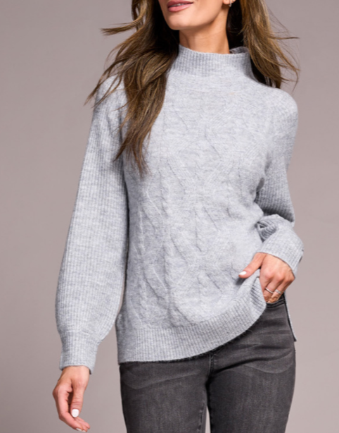 Tribal L/S Mock Neck Sweater