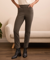 Tribal Pull On Ankle Pant w/Back Leg Seams