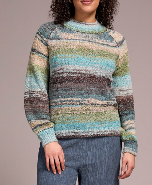 Tribal L/S Mock Neck Sweater
