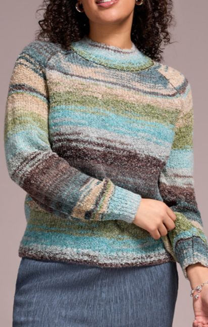 Tribal L/S Mock Neck Sweater