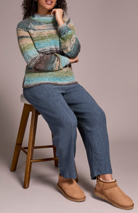 Tribal L/S Mock Neck Sweater