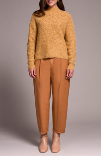 Tribal Textured Sweater-Turmeric