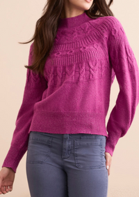 Tribal L/S Mock Neck Sweater