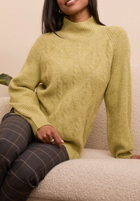 Tribal L/S Mock Neck Sweater