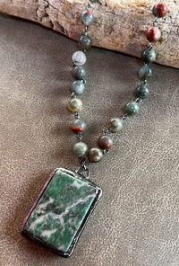 Jasper Beaded Necklace