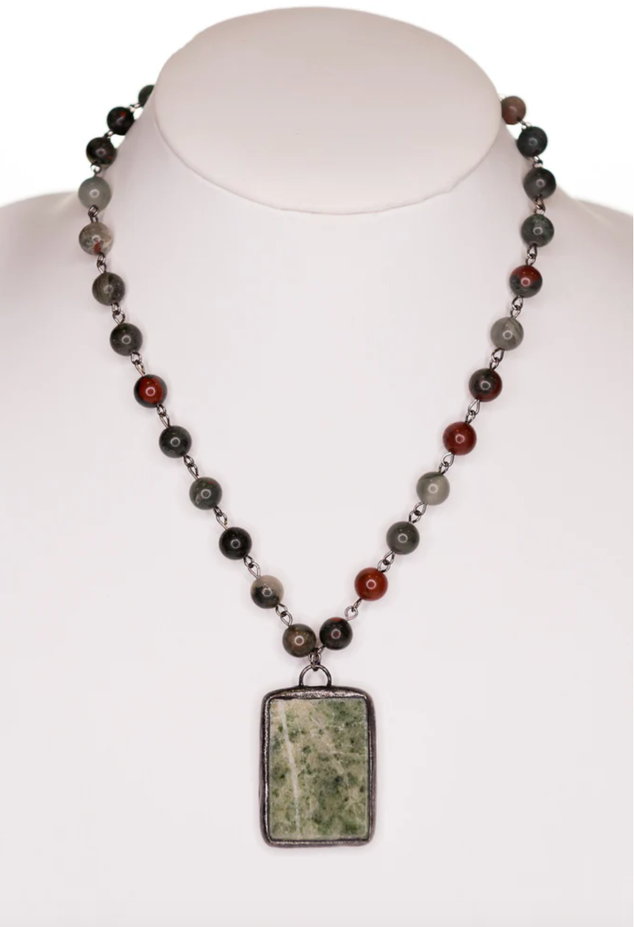 Jasper Beaded Necklace