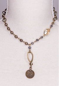 Lariat Coin Necklace