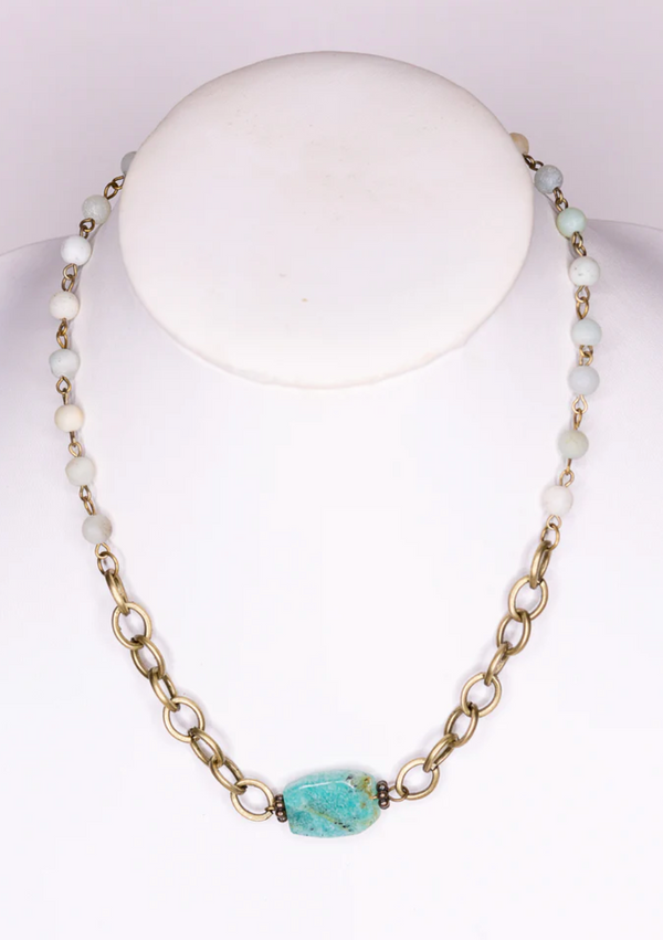 Amazonite Stone Necklace