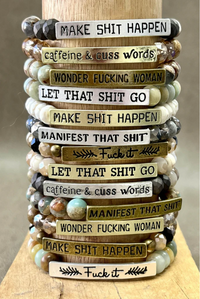 Sassy Natural Beaded Bracelet